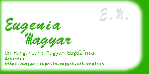 eugenia magyar business card